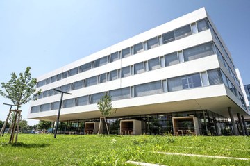 View of the certificated new building of the Campus St. Pölten